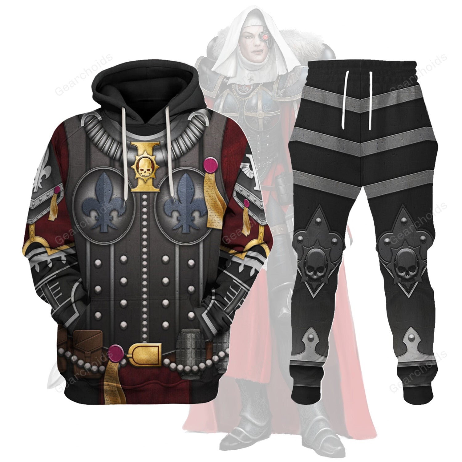 Warhammer Sisters Of Battle - Costume Cosplay Hoodie Sweatshirt Sweatpants WHHS09