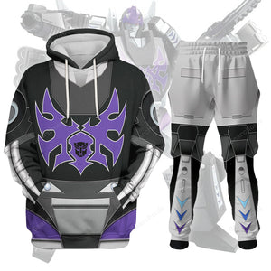 Transformers Black Hot Rodimus - Costume Cosplay Hoodie Sweatshirt Sweatpants