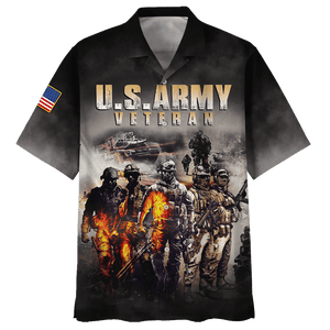 U.S.Army Veteran, Soldiers In War Hawaiian Shirt