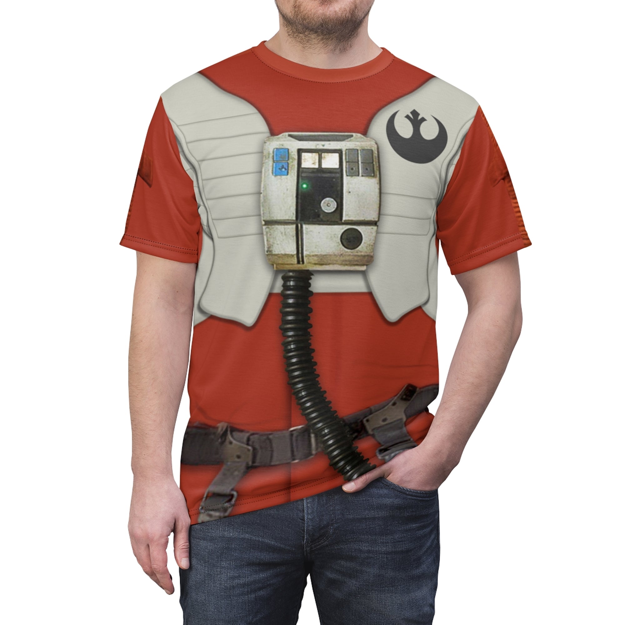 Poe Dameron Star Wars Costume T-shirt For Men