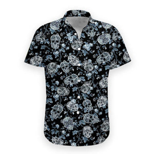 Sugar Skull Hawaiian Shirt For Men & Women