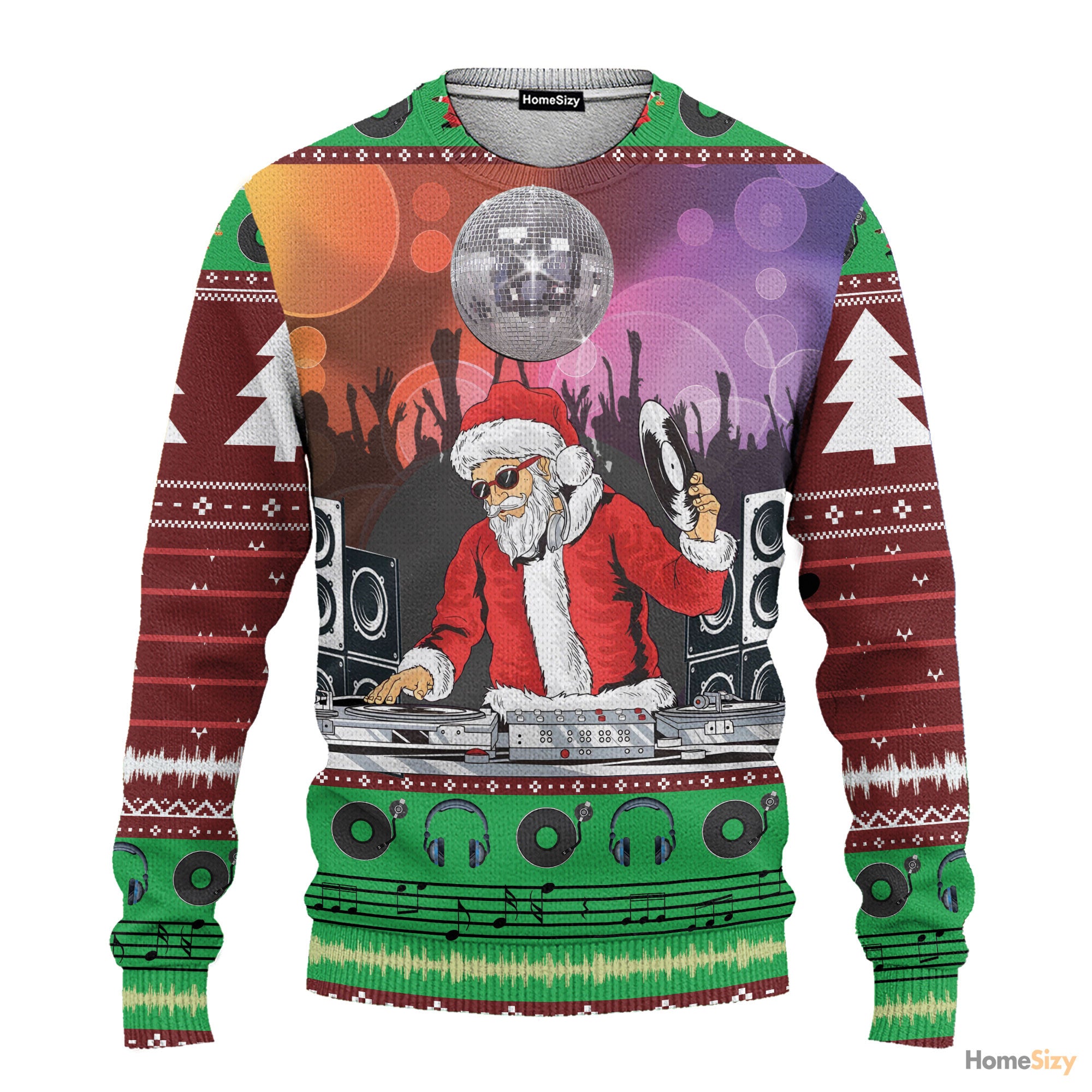 Cosplay DJ Santa Ugly Sweatshirt - Best Gift For Christmas, Funny for Family