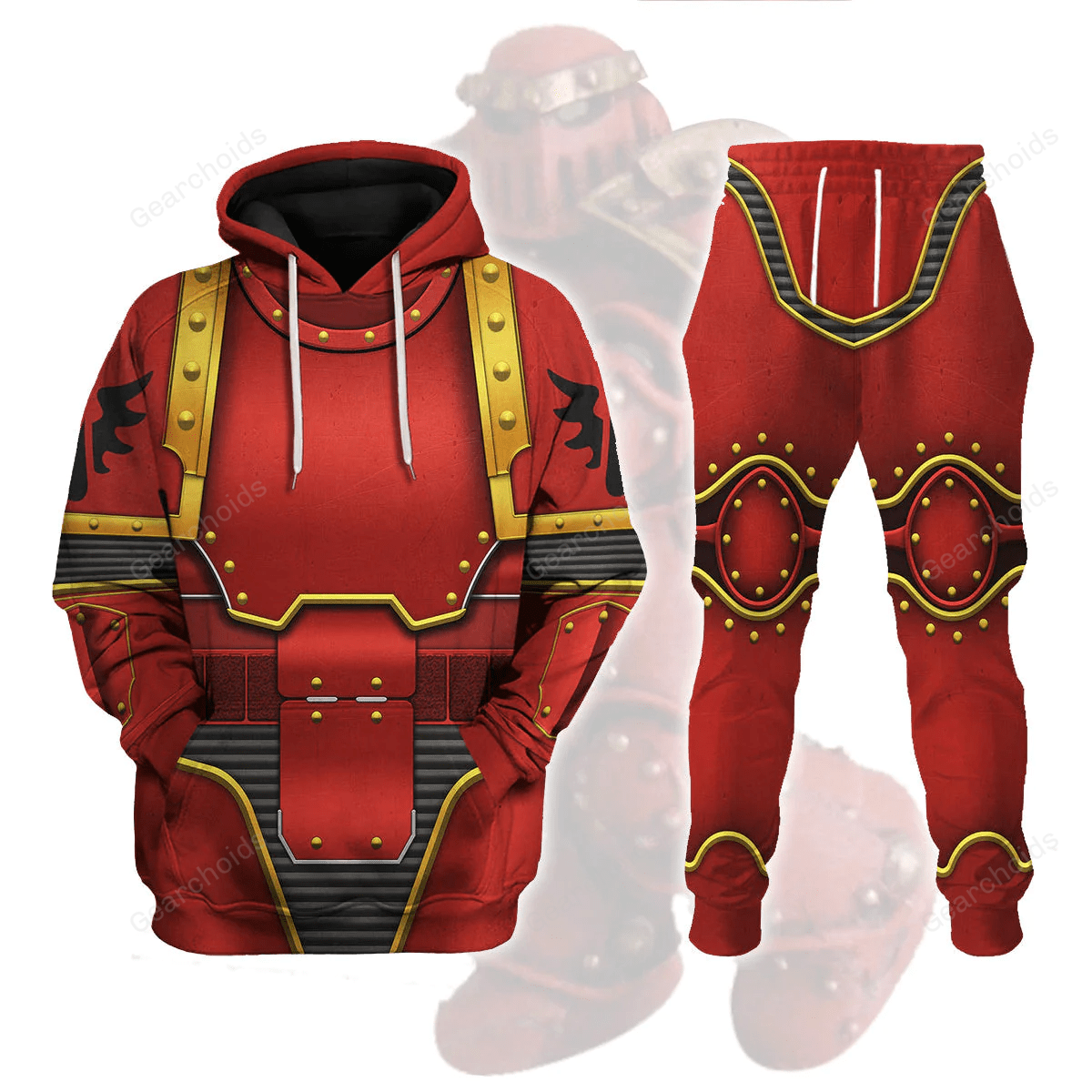 Warhammer Blood Angels In Mark III Power Armor - Costume Cosplay Hoodie Sweatshirt Sweatpants WHHS174