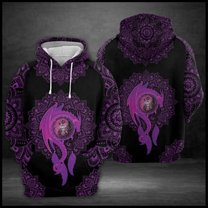 Purple Dragon Hoodie For Men And Women