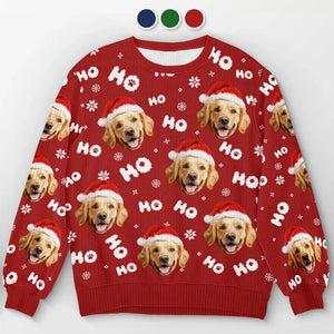 Custom Photo Puppy's Furrst Christmas - Personalized Ugly Sweater - Christmas Gift For Pet Lovers NA94