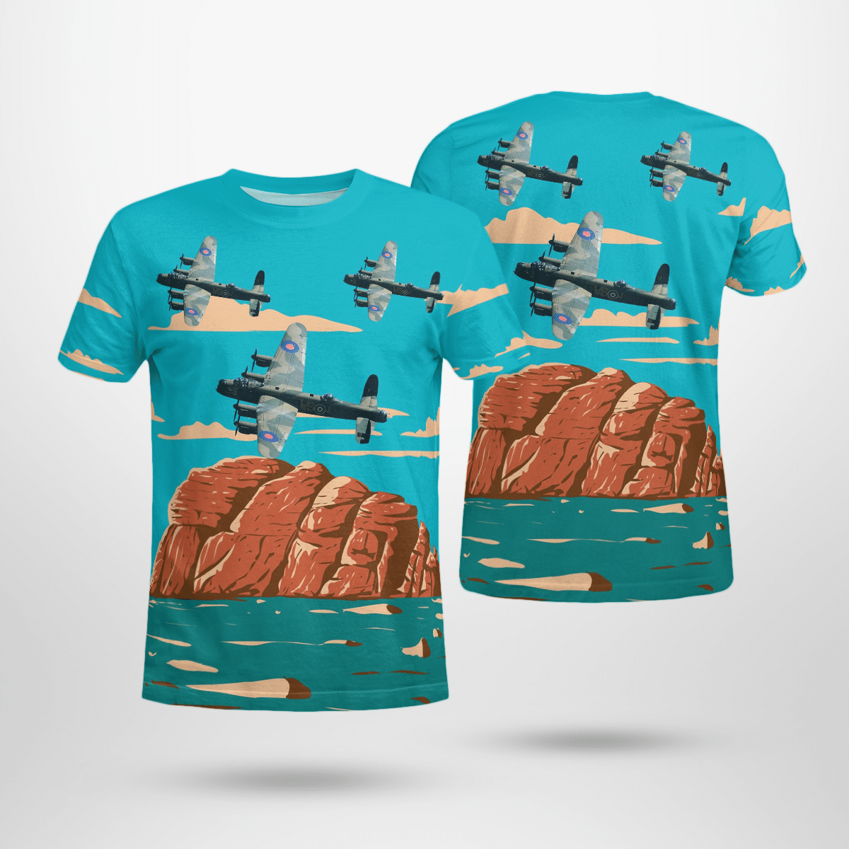 Veterans Royal RAF Avro Lancaster Heavy Bomber T-Shirt