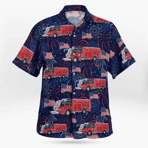 Joplin, Missouri, Joplin Fire Department, 4Th Of July Hawaiian Shirt