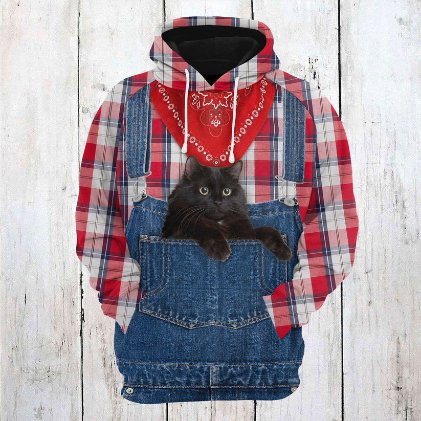 Black Cat Farm Hoodie For Men And Women
