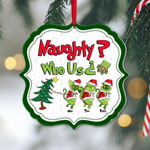 Naughty Who Us Grinch Cats- Gift For Cat Lover, Pet Lovers - Personalized Acrylic Ornament - CL16