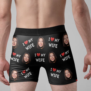 Custom Photo 24hour Open Only For My Wife - Gift For Husband, Boyfriend - Personalized Men's Boxer Briefs