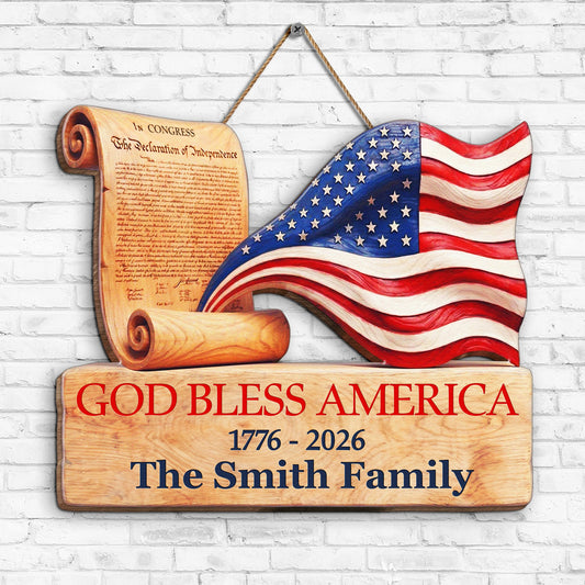 250 Years Of Freedom Patriotic Sign Personalized Wood Sign_2