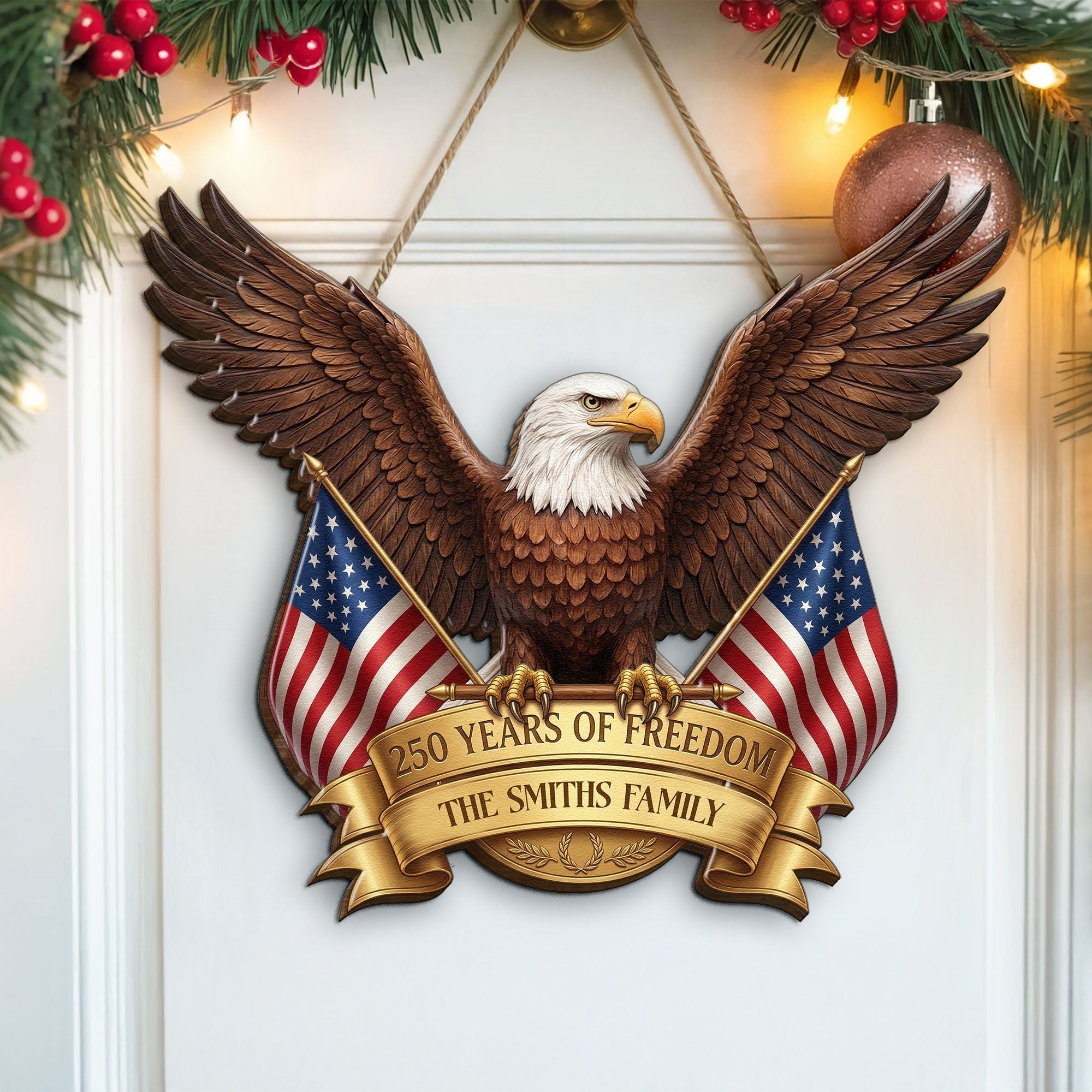 250_Years_Of_Freedom_American_Eagle_Personalized_Wood_Sign_3