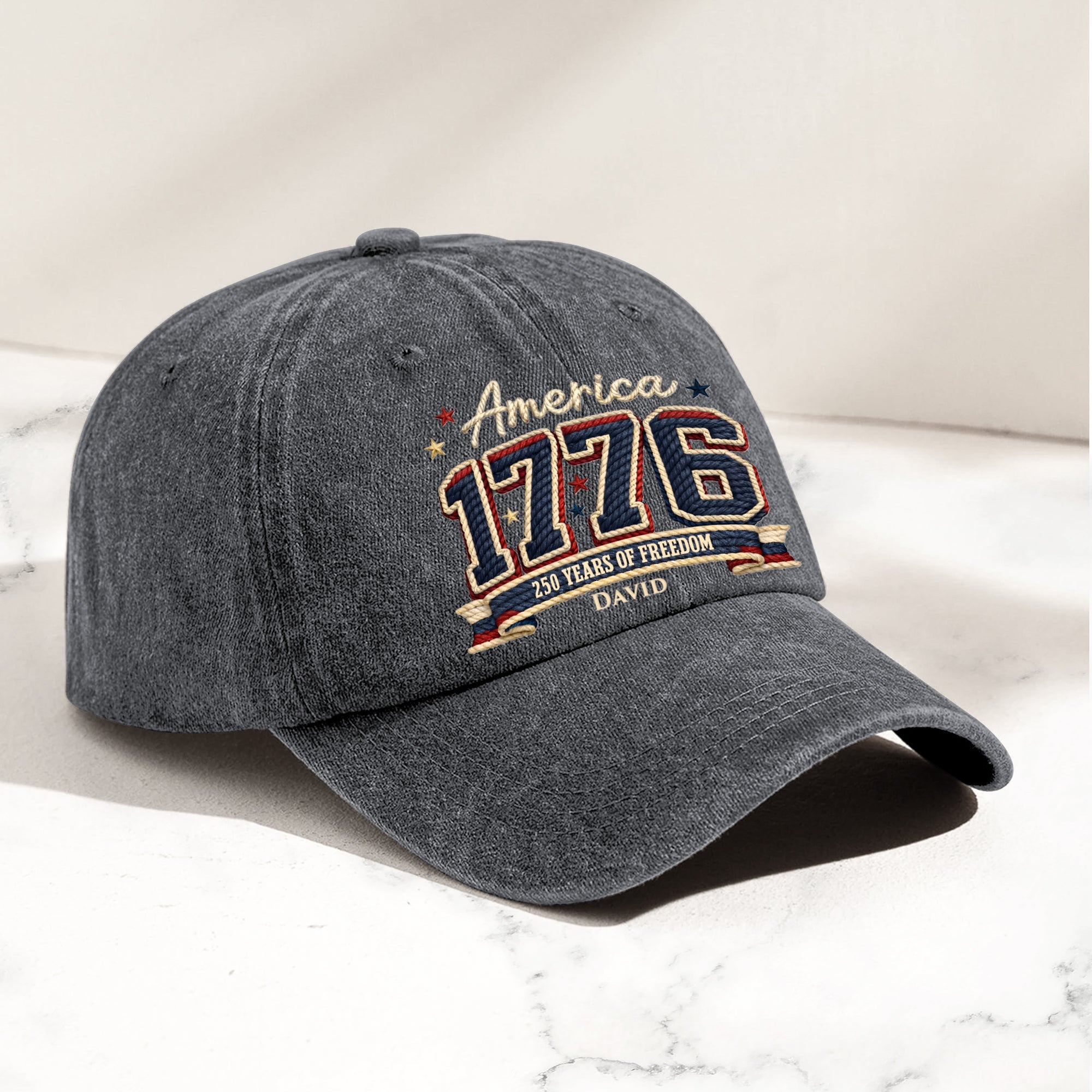 250_Years_Of_Freedom_Personalized_Distressed_Denim_Cap_2