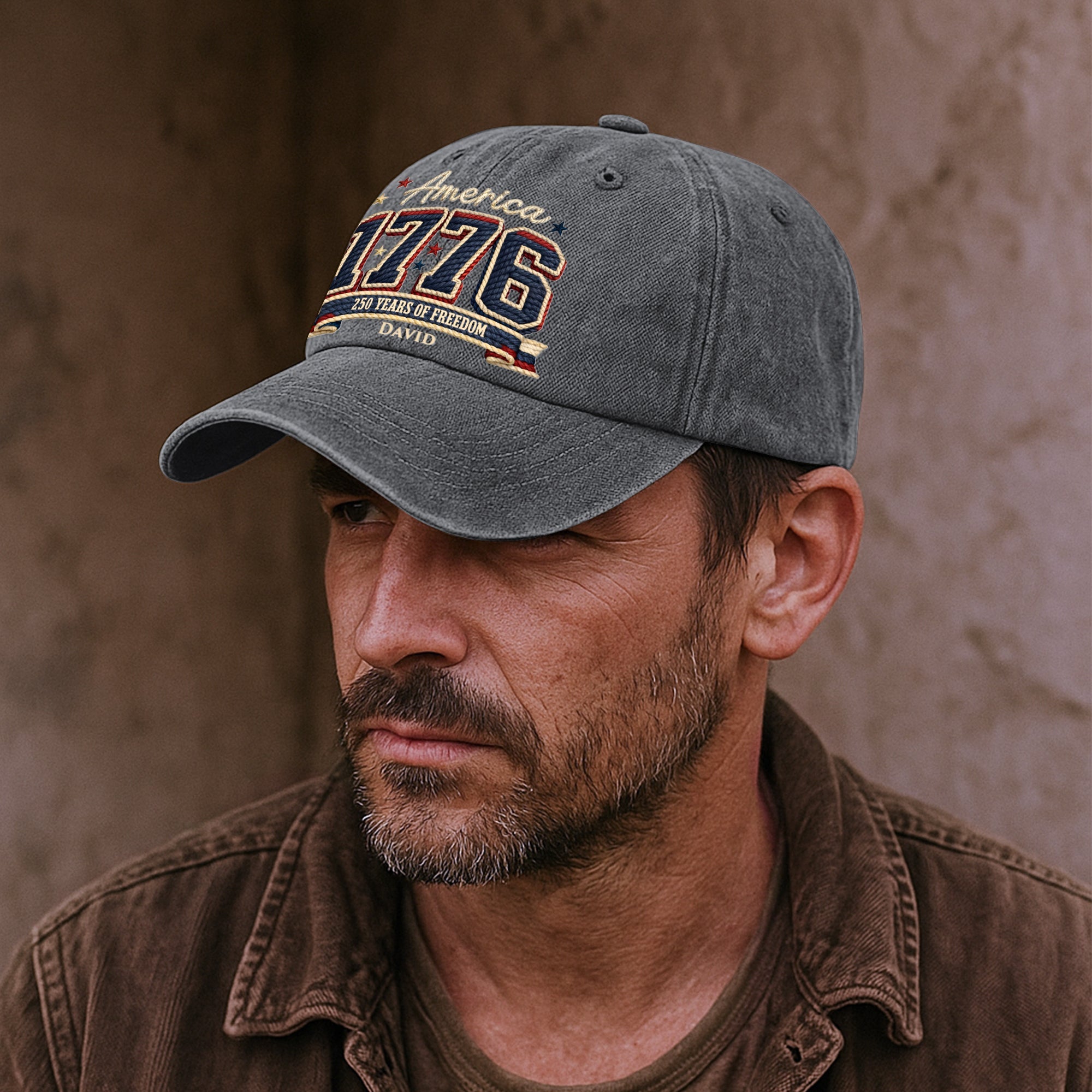 250_Years_Of_Freedom_Personalized_Distressed_Denim_Cap_4