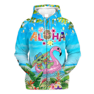 Star Wars Baby Yoda Aloha Summer Gift For Fans - Hoodie