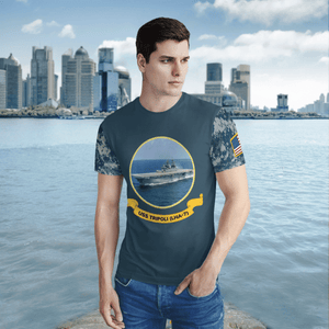 Veteran US Navy USS Tripoli (LHA-7) 3D T-Shirt