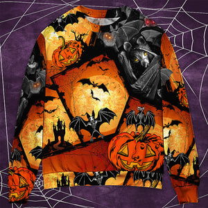 Halloween Bat Pumpkin Scary - Sweater