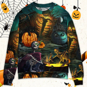 Halloween Skull Dark Scary - Sweater