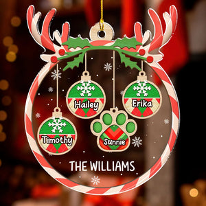 Our Christmas - Personalized Acrylic Ornament - Christmas Gift For Family Members NA94