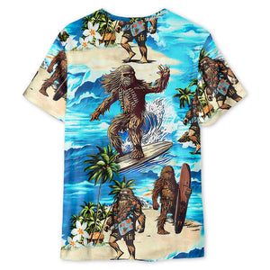 Star Wars Chewbacca Surfing - 3D T-shirt