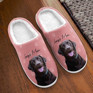 Custom Photo Woof Woof Meow Meow - Personalized Slippers - Gift For Dog Lovers, Cat Lovers, Pet Owners NA94