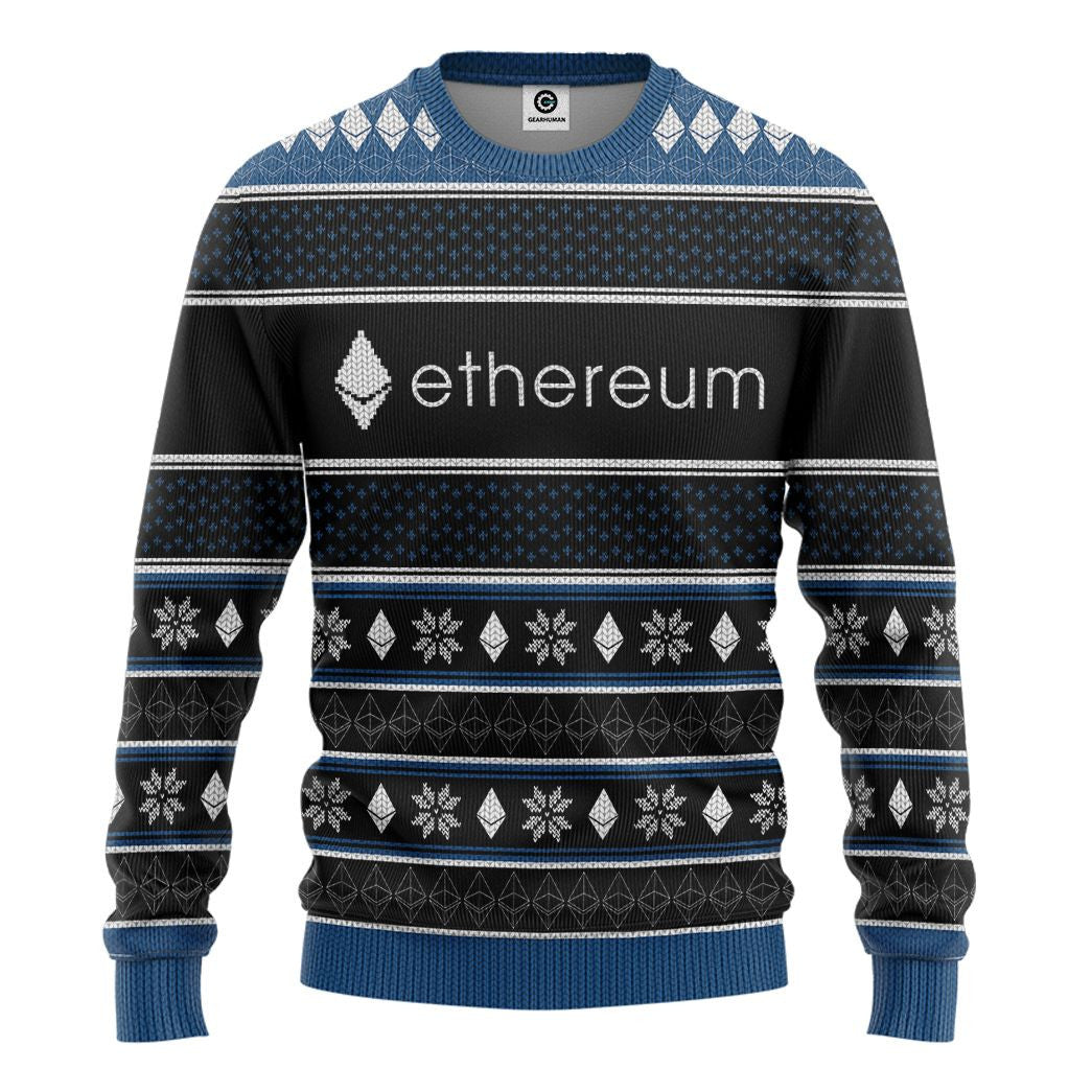 Ethereum Christmas Custom Cosplay Ugly Sweatshirt