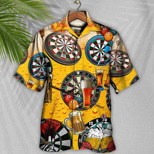 Darts And Beers Love Life Style - Hawaiian Shirt
