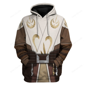 Star Wars Jedi Temple Guard Costume Hoodie Sweatshirt Sweatpants SWHS58