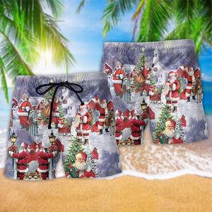 Merry Xmas Santa Claus Is Coming - Beach Short