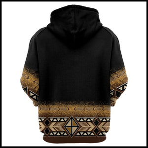 Native American Skull Pattern Hoodie For Men And Women