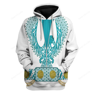 Elvis Turquoise Phoenix - Costume Cosplay Hoodie Sweatshirt Sweatpants