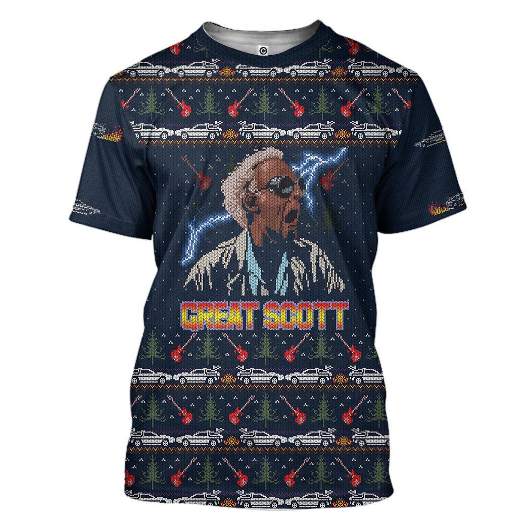 Great Scott Christmas Sweater T-Shirt 3D For Men & Women