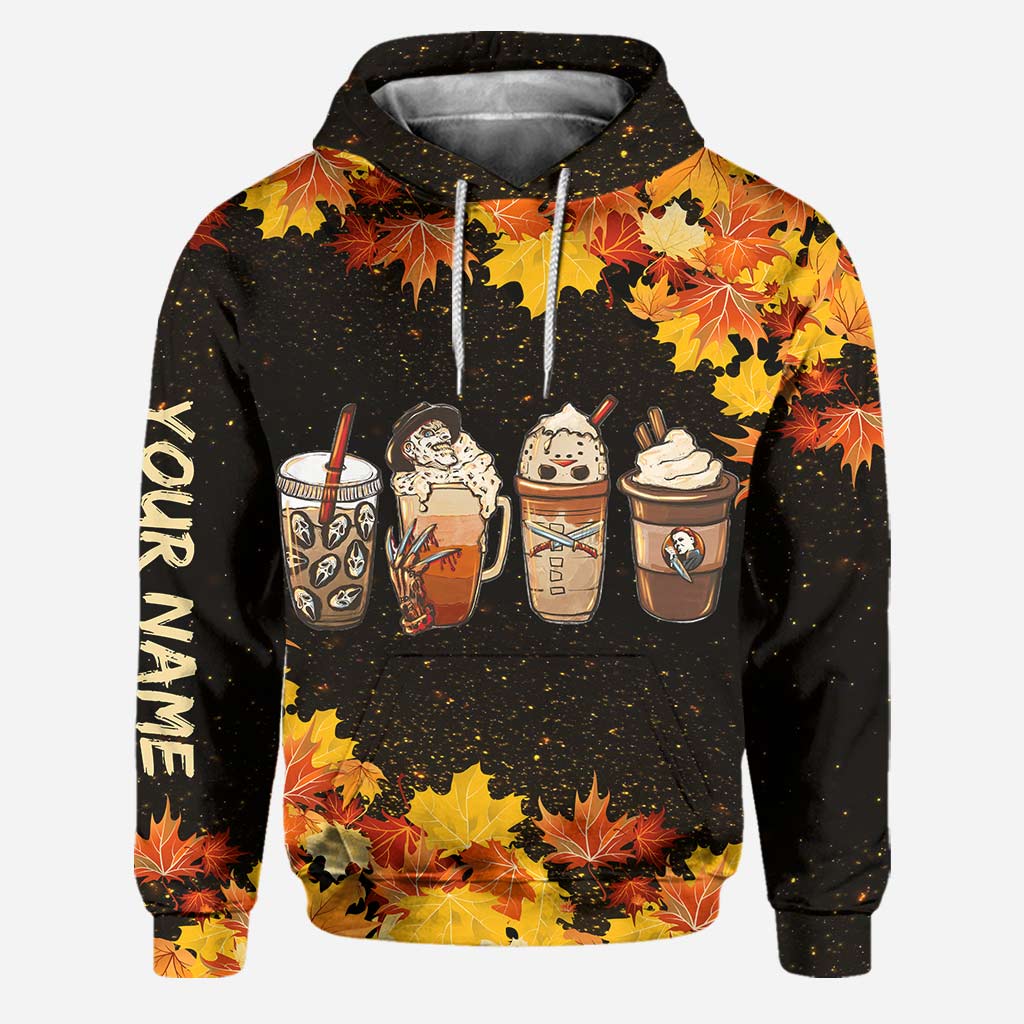 Custom Name Happy Halloween Horror Fall - Personalized Hoodie