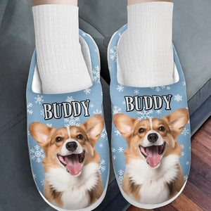 Custom Photo Merry Catmas, My Furry Friend - Personalized Slippers - Gift For Dog Lovers, Cat Lovers, Pet Owners NA94