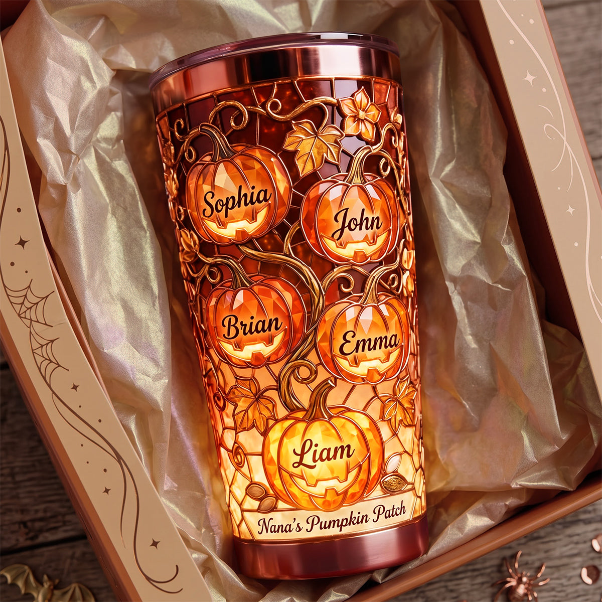 Ookie Grandma Pumpkin Patch Halloween Gifts For Grandma - Personalized Tumbler HN02