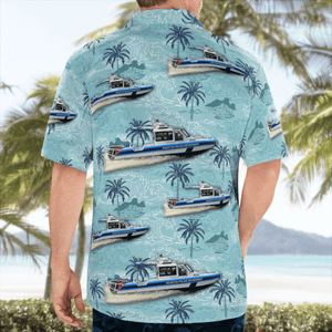 Houston Police Department Patrol Boat Hawaiian Shirt