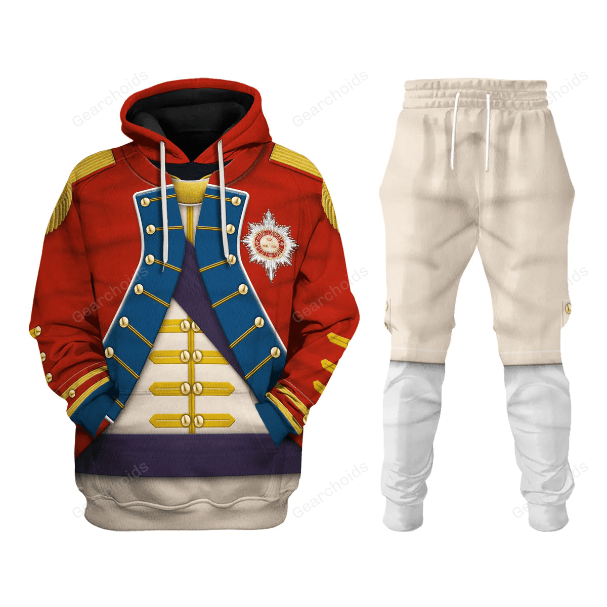 General Washington - The American Revolution Uniform Hoodie Sweatshirt Sweatpants
