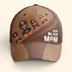 Dope Black Mom Brown Version - Personalized Classic Cap - Gift For Mom, Mothers Day, Black African   - CL50 NA94