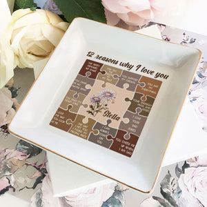 12 Reasons I Love You - Personalized Jewelry Dish - Gift For Besties, Friends, Sisters NA94