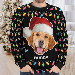 Custom Photo You're Pawsome - Personalized Ugly Sweater - Gift For Pet Owners, Pet Lovers NA94