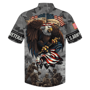 Army All Gave Some Some Gave All Eagle With Soldiers Hawaiian Shirt