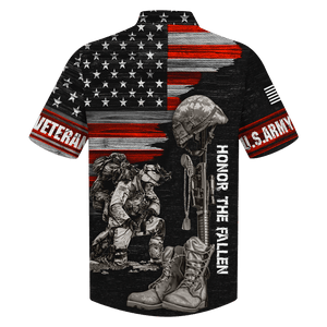 Honor The Fallen American Hawaiian Shirt