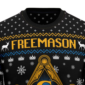 Freemason Ugly Christmas Sweater For Men And Women