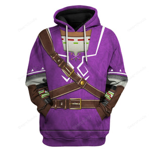 Purple Link Attire Hoodie Sweatshirt Sweatpants ZDHS48