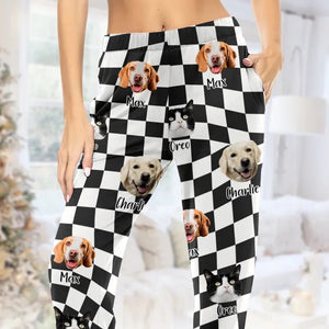 Custom Photo In The Paws Of Our Pets, We Find Joy - Personalized Pajama Pants - Gift For Pet Lovers NA94