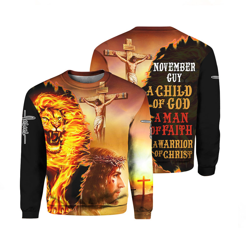 Guy Lion And Jesus November Guy Sweater For Men & Women