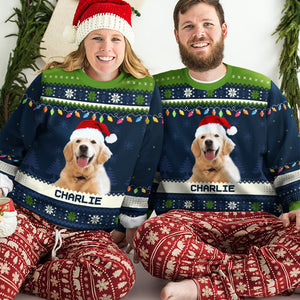 Custom Photo Happy Howlidays - Personalized Ugly Sweater - Gift For Pet Lovers, Pet Owners NA94