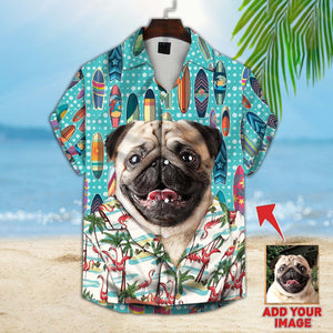 Personalized Gift For Pet Lovers Surfing Pattern Sky Hawaiian Shirt