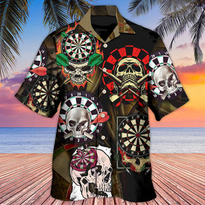 Skull Killer Darts - Hawaiian Shirt For Men
