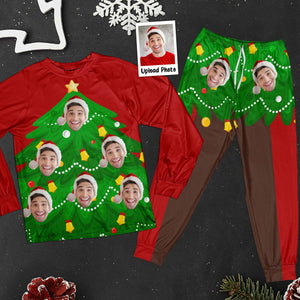 Custom Photo Funny Living Christmas Tree - Personalized Pajama - Gift For Family Members, Friends NA94